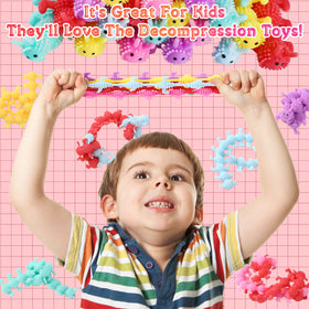 Chivao worm-stretchy-toy color variety encourages sharing and social play.