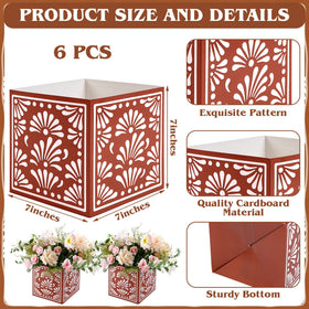 Chivertion Mexican paper gift boxes used as centerpieces and gifts