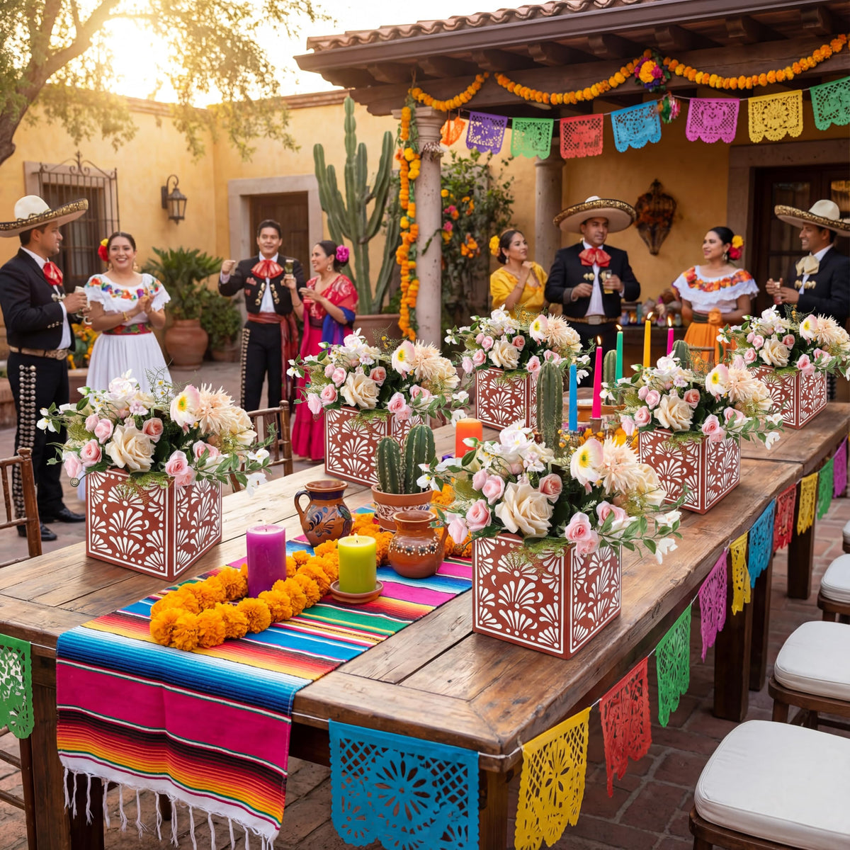 Chivertion Cinco de Mayo table decor box elevates party ambiance