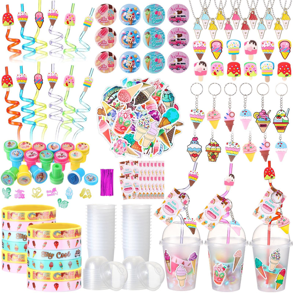 Chivertion ice cream keychain, playful design, perfect as a party favor and keeps keys organized