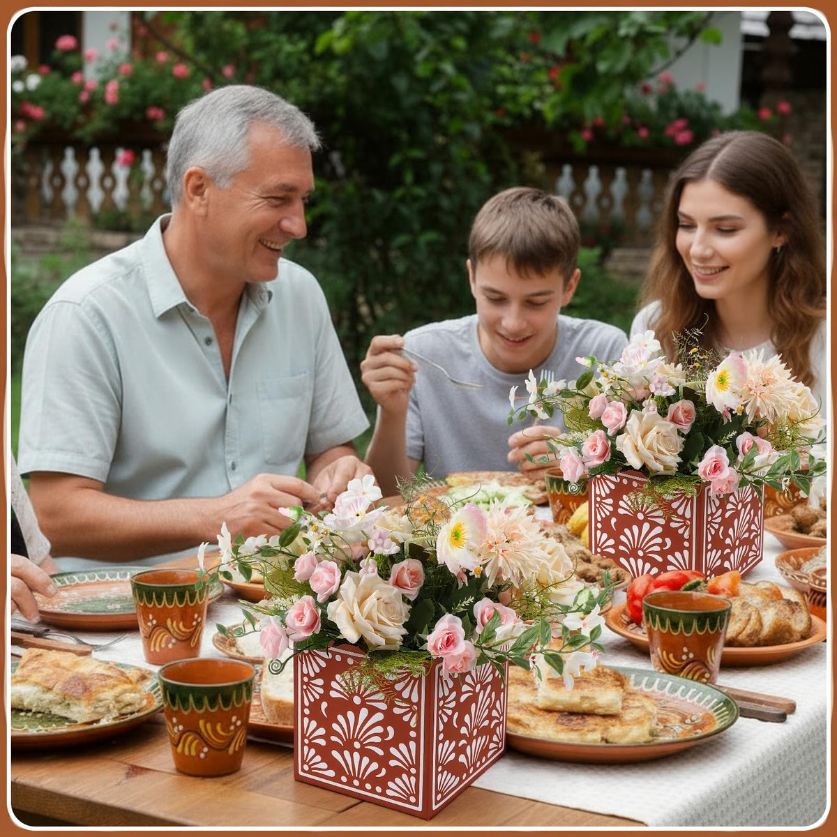 Chivertion Mexican theme detail box with vibrant prints for events