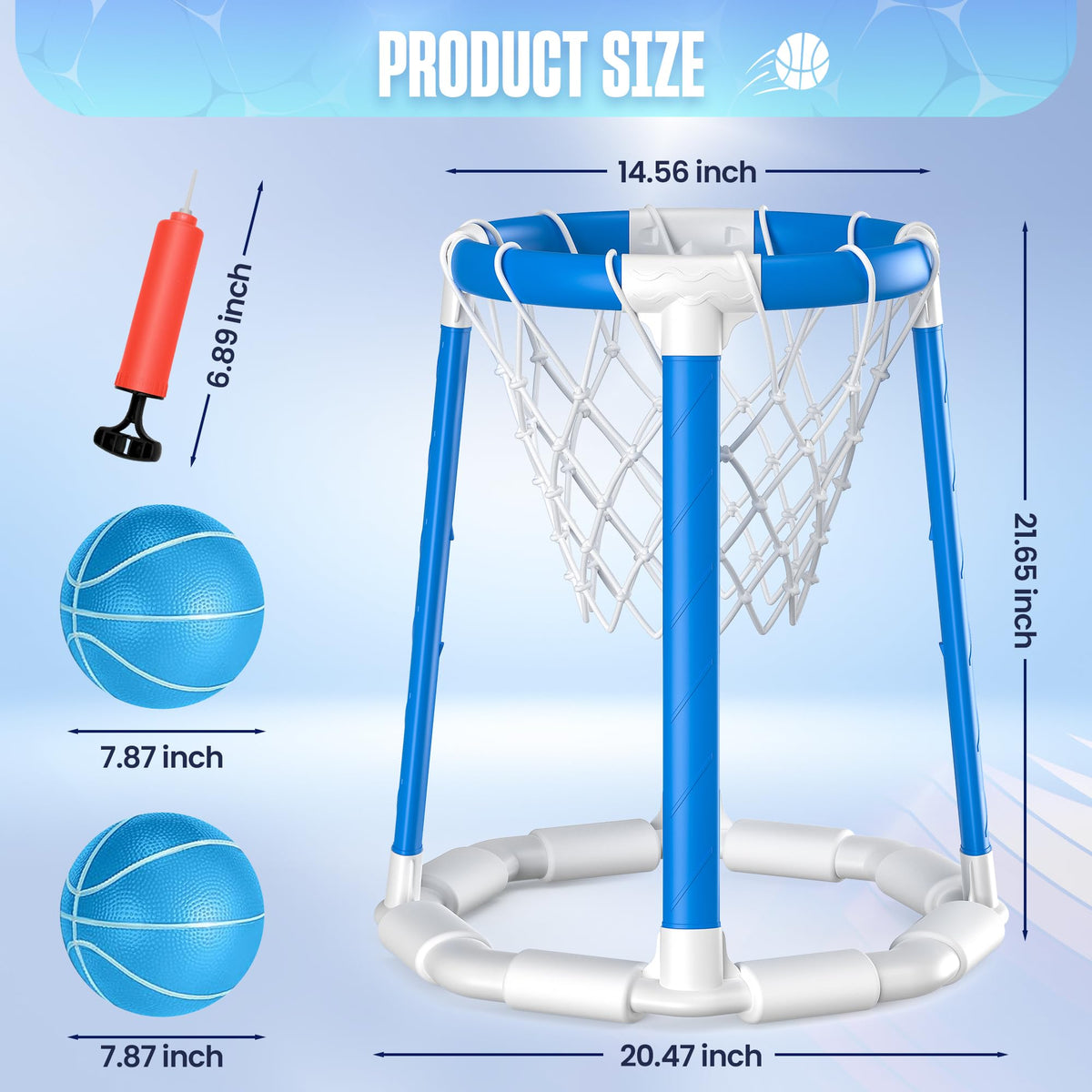 CHMYWJ floating blue hoop for sunny pool games
