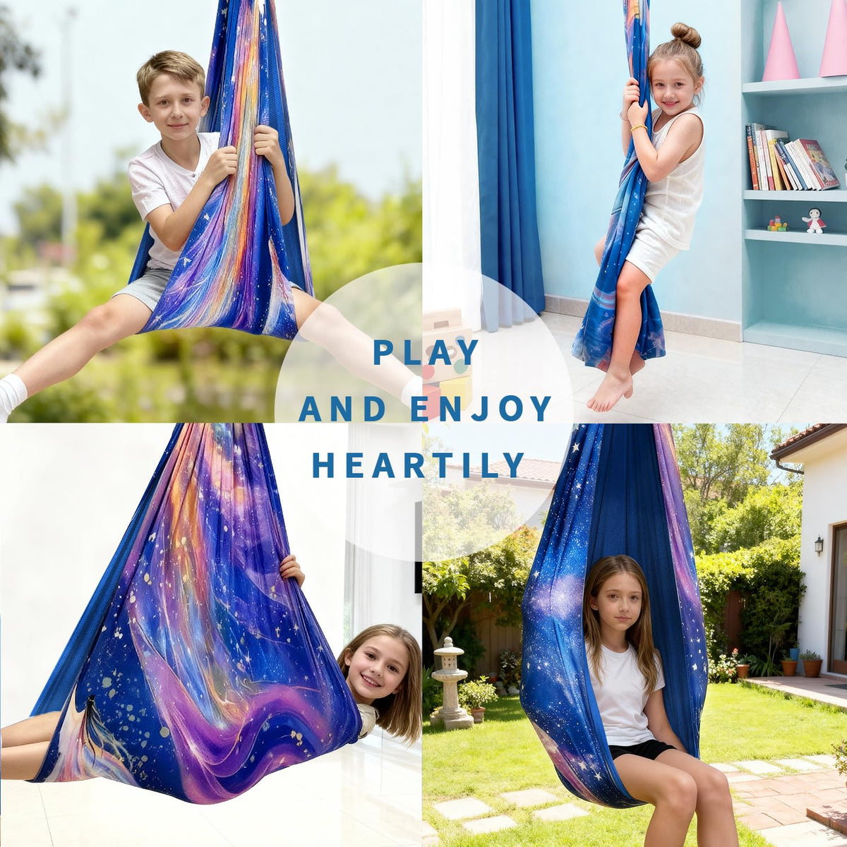 CHNPU Sensory Swing provides calming compression and cocoon feel.