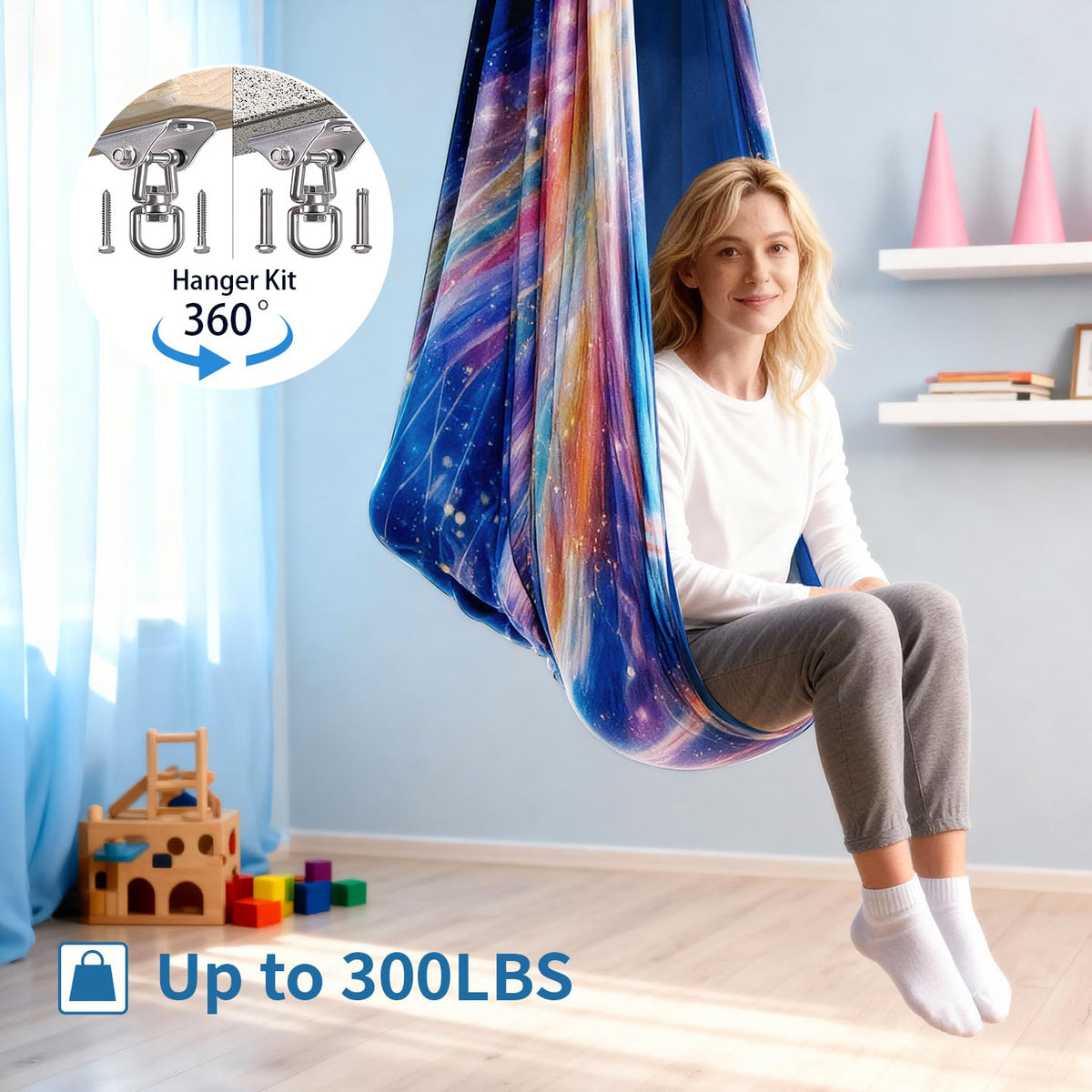 CHNPU Swing for indoor and outdoor spaces with versatile setup.