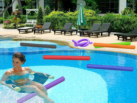 Chochkees dark green 52-inch pool noodle two-pack bundled together