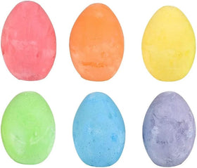 Six-color chalk eggs make fun carnival prizes and pinata fillers