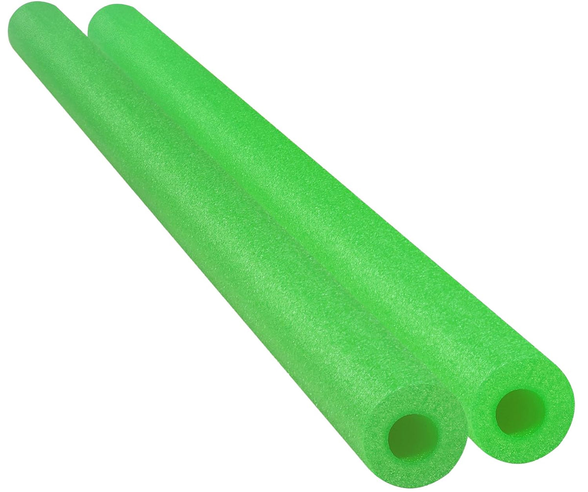Chochkees 52-inch green floating noodle front view for relaxing and poolside games.