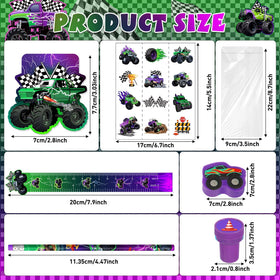 Cholemy monster truck stampers showcase bold designs for kids' crafts.