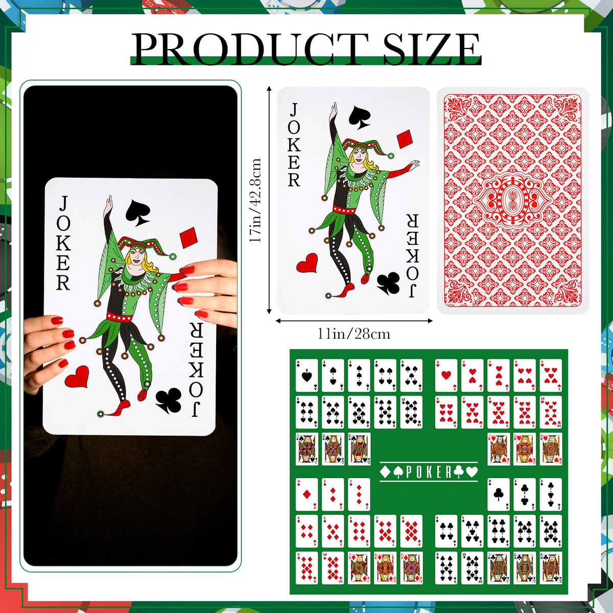 Cholemy oversized cards boxed securely to prevent damage in transit