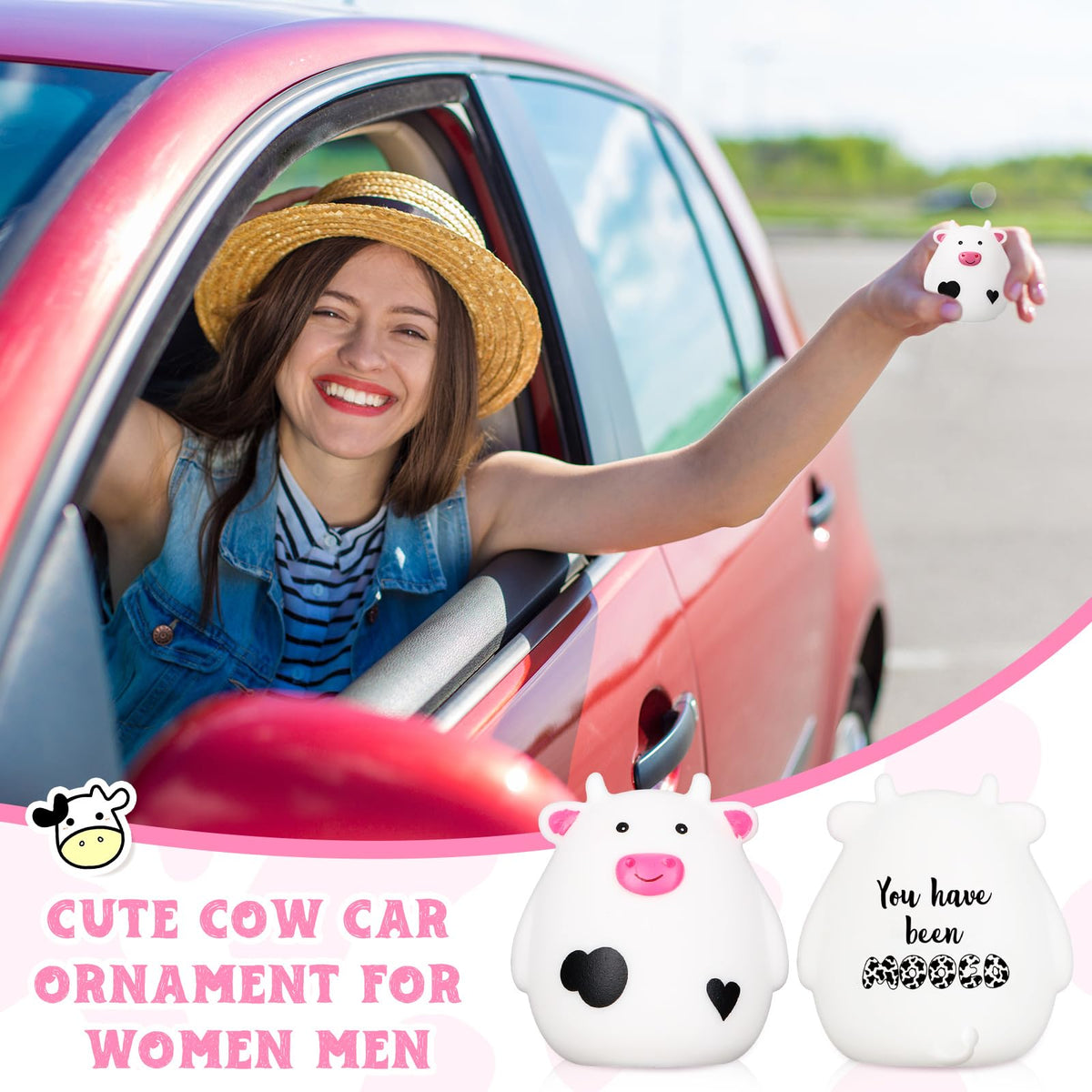 Cholemy squeezable stress-relief cow toy for quick calm