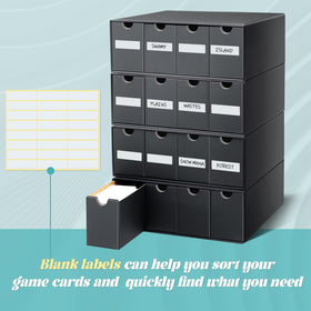 Cholemy stackable card storage boxes demonstrate space saving design