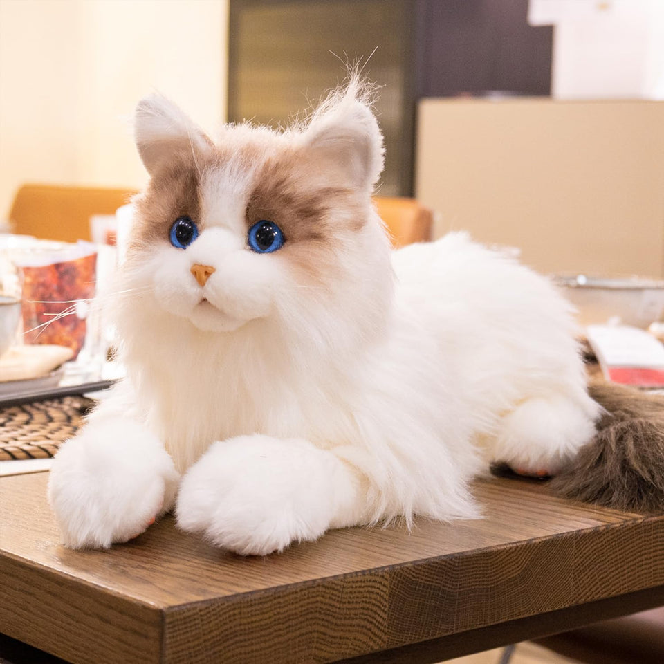 Chongker Interactive Robot Cat face close-up with lifelike expression for engaging play