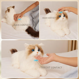 Chongker Interactive Robot Cat fur detail shows realistic plush texture for cuddly realism