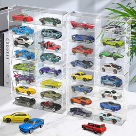 CHONOVO 1/64-scale display case with 32-car capacity for organized collection