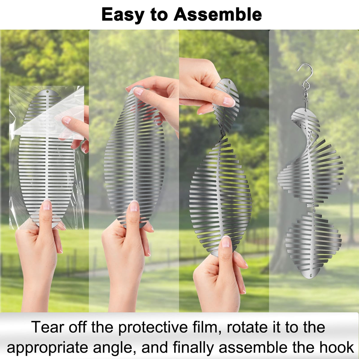 CHONOVO outdoor bird deterrents add modern decor while deterring birds.