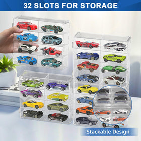 CHONOVO clear display case highlights car details from every angle