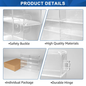 CHONOVO versatile display case for small decorations and miniatures