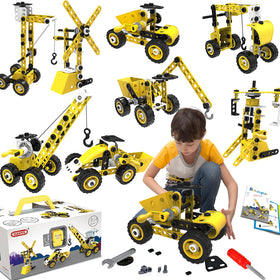 Choopheme 10-in-1 stem toy bulldozer model for hands-on engineering fun.