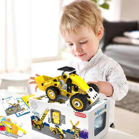 Choopheme 10-in-1 stem toy rotary crane model encourages hands-on building.
