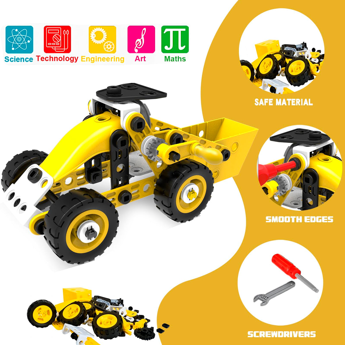 Choopheme 10-in-1 stem toy windmill model for kinetic learning.