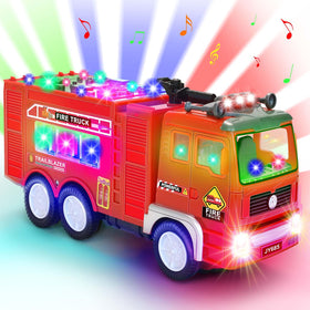 Choopheme fire truck toy LED light demo for engaging playtime.