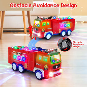 Choopheme fire truck toy music feature for dynamic toddler entertainment.