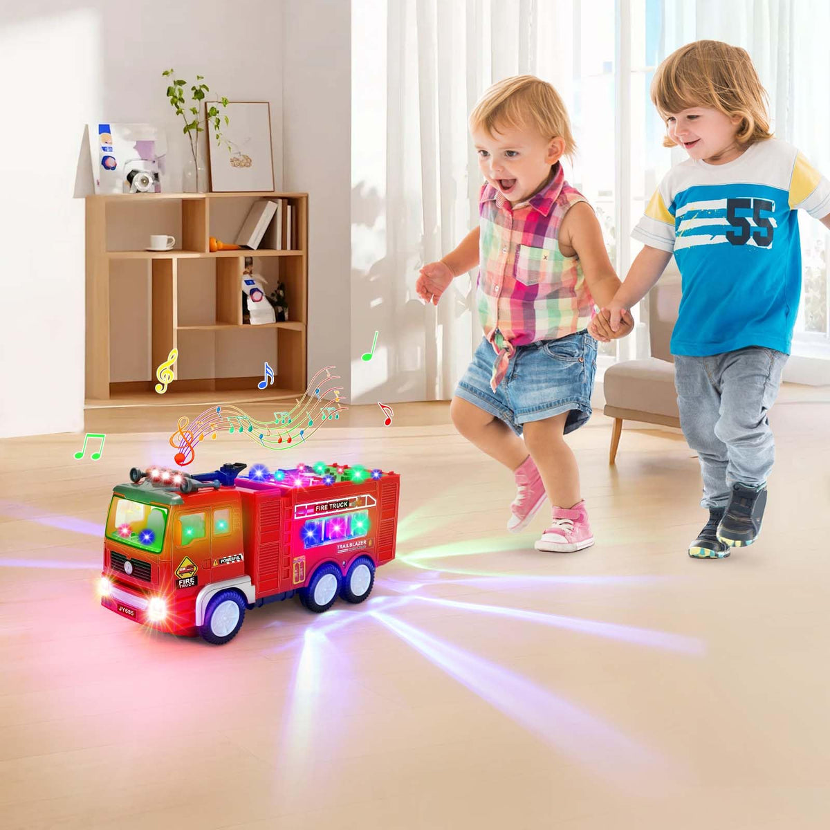 Choopheme fire truck toy safe-material design for gentle play.