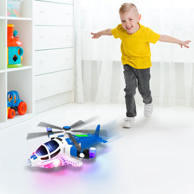 Choopheme helicopter toy invites crawling with bright colors and motion