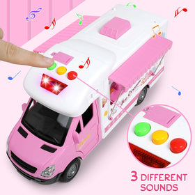 Choopheme Ice Cream Truck Toy with open doors invites role-play and story building.