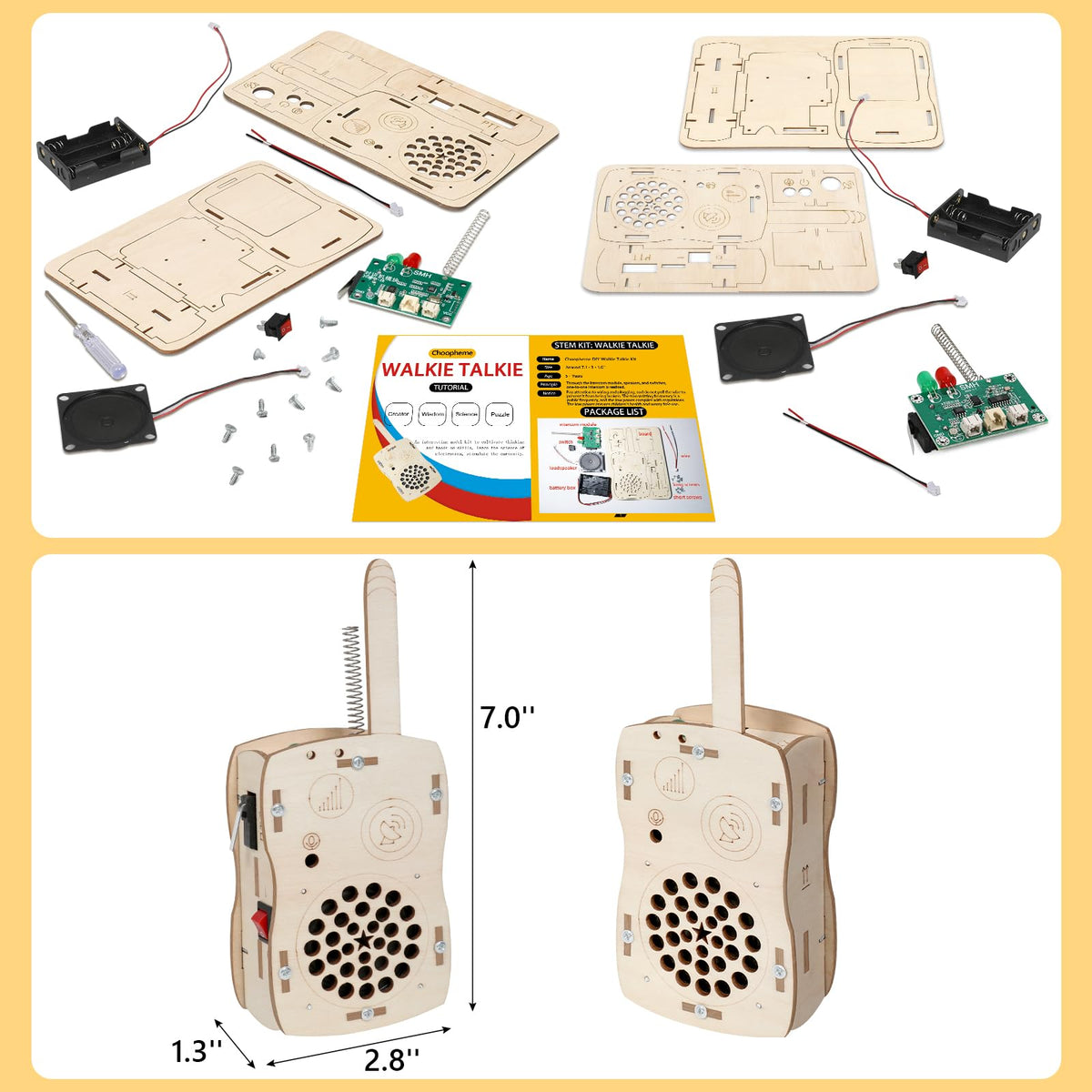 Choopheme Kids science kit uses non-toxic materials for safe play.