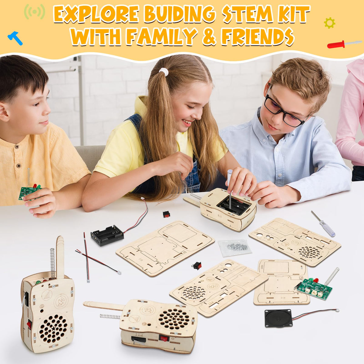 Choopheme Stem Building activity fosters teamwork and problem solving.