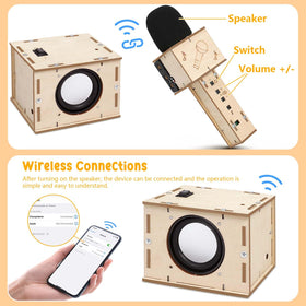 Choopheme Stem Projects microphone setup for interactive learning and family fun.
