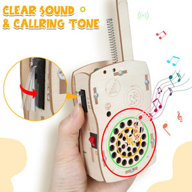 Choopheme Walkie Talkies demonstrate clear sound for kid friendly communication.
