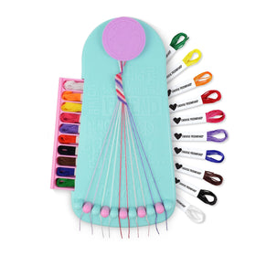 Choose Friendship Bracelet Maker front view showing compact kit for easy crafting