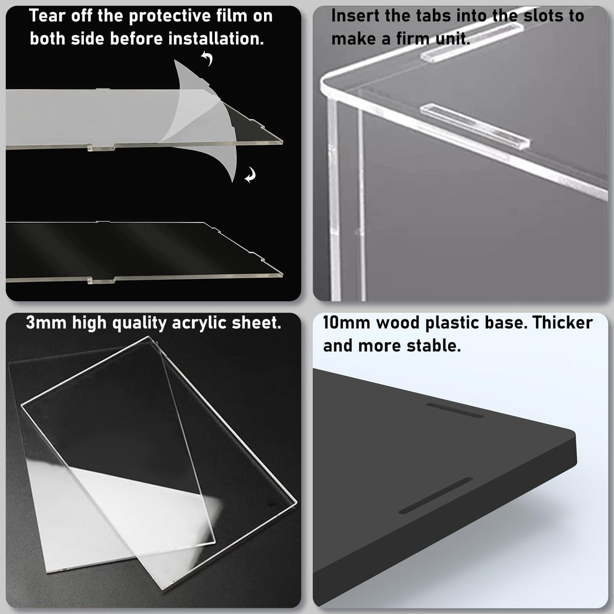 Choowin dustproof enclosure minimizes dust and UV exposure.