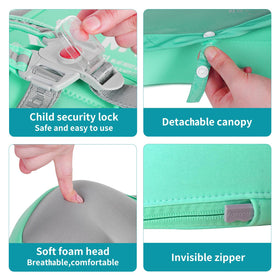 ChowYeey Mambobaby float features 5-point safety buckle for secure, confident water play.
