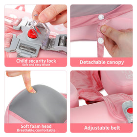 ChowYeey Mambobaby Float breathable foam headrest adds comfort.