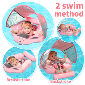 ChowYeey Mambobaby Float 5-point buckle secures infants during water play.