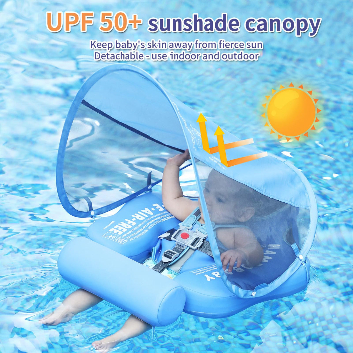 ChowYeey Mambobaby soft shoulder and crotch pads support safe movement.