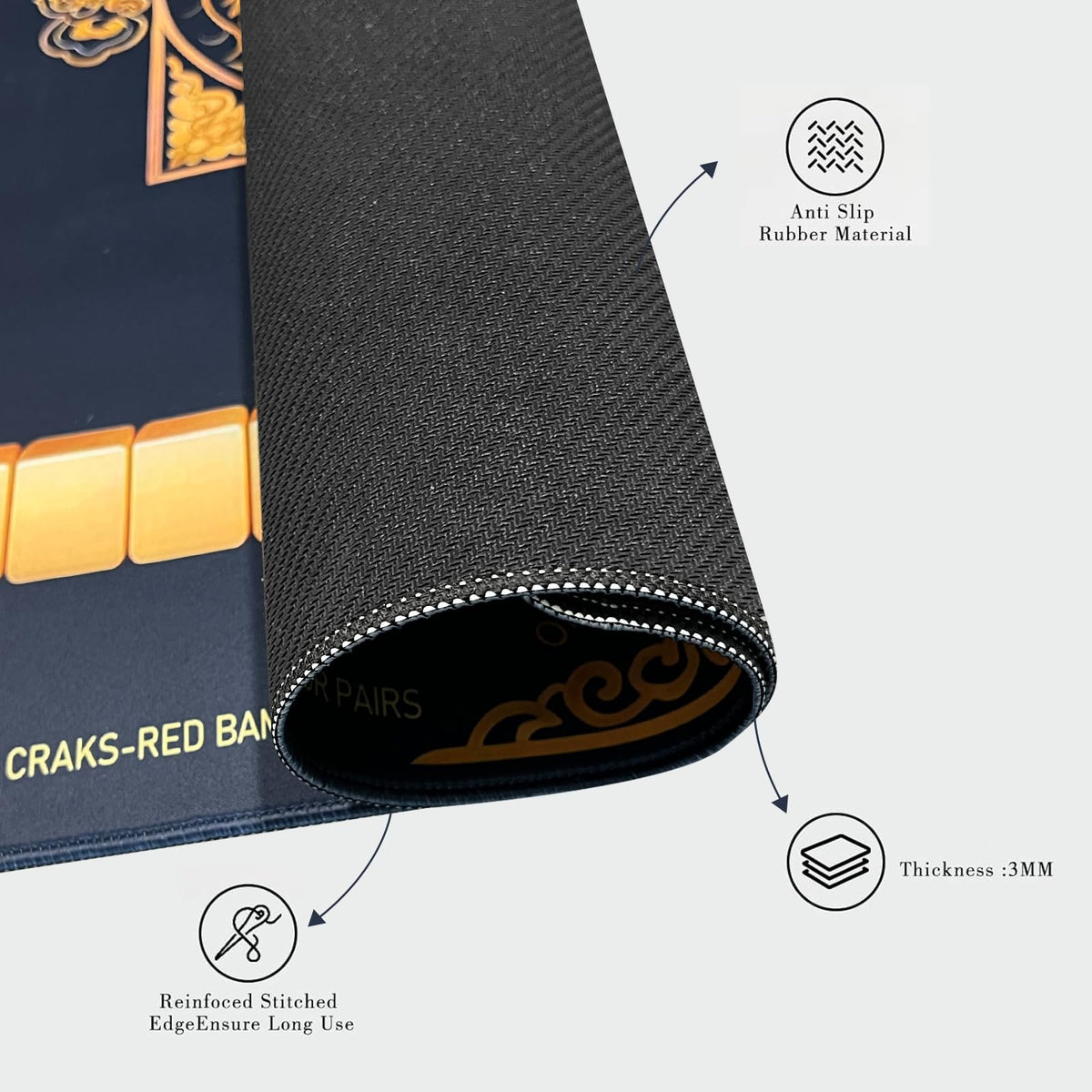 Chriari Mahjong Mat demonstrates durable table protection against scratches and spills.