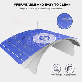 Chriari Mahjong Mat features anti-slip backing for stable play.