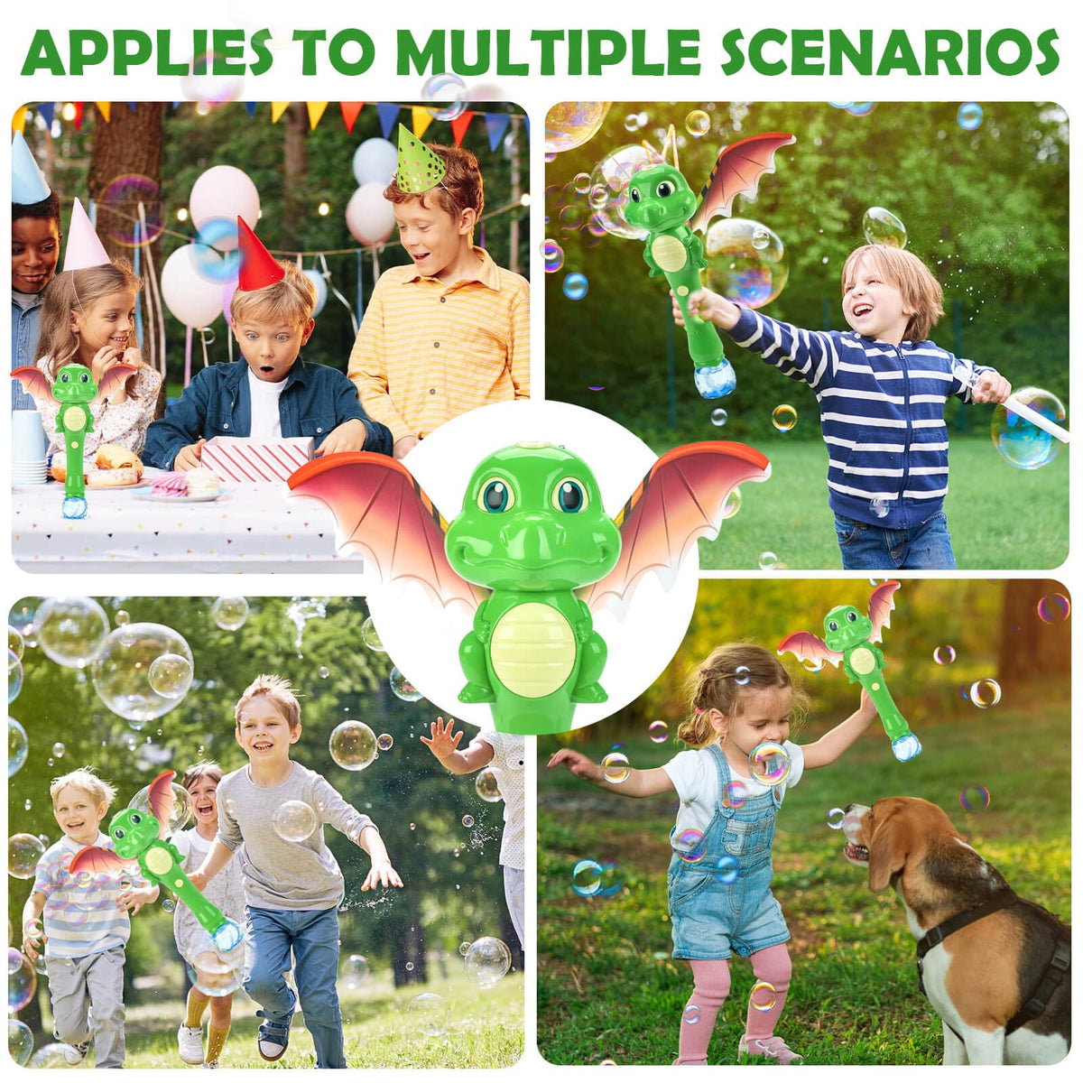 Chridark bubble wand enabling backyard fun with colorful bubbles
