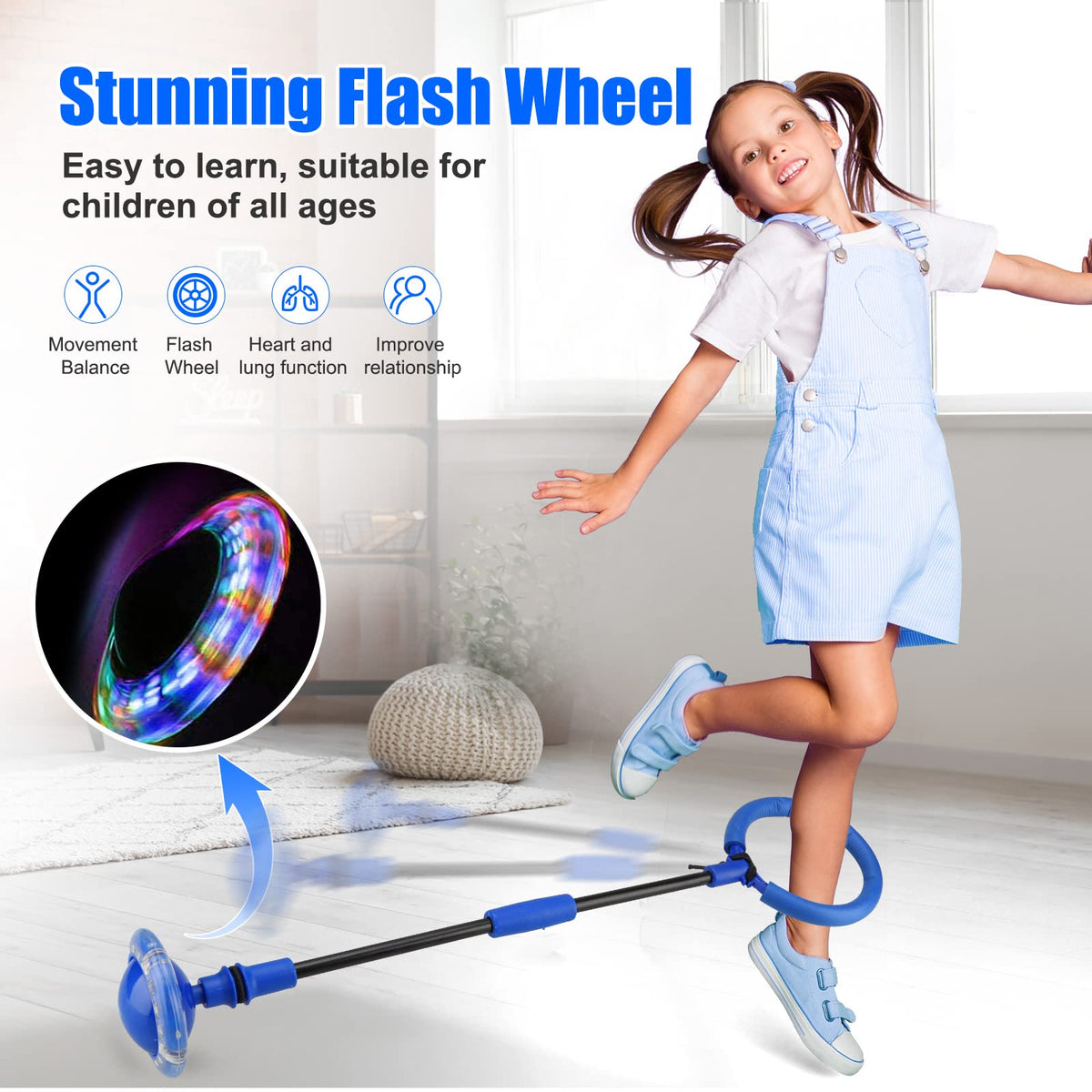 Chridark flash wheel blue light show enhances playtime and excitement