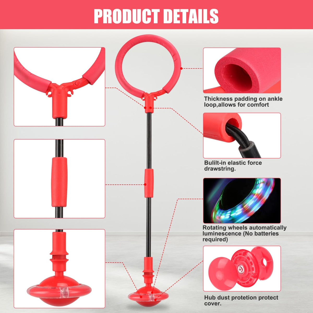 Chridark skip ball uses PP and PVC for durable, odor-free construction
