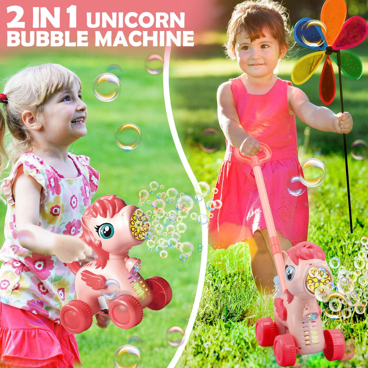 Chridark Unicorn with LED light projector for colorful playtime