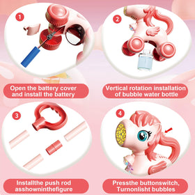 Chridark Unicorn Bubble Mower adds magic to birthdays and parties