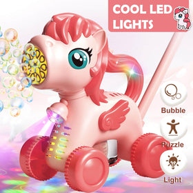 Chridark Unicorn Bubble Mower powered by built in rechargeable battery