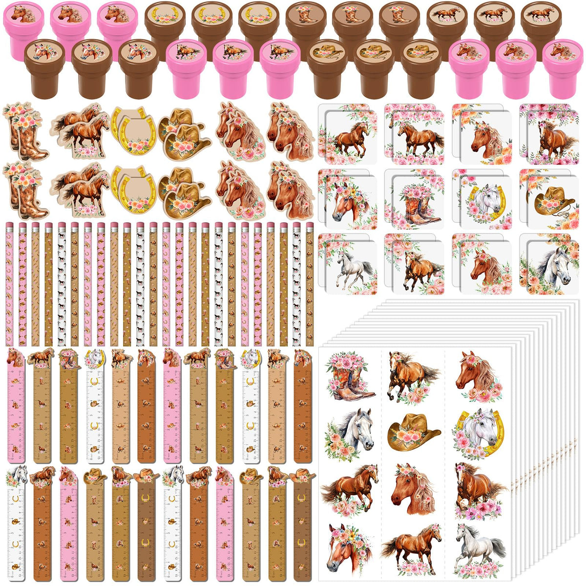 Chrisfall pink cowgirl party favors kit, ideal for colorful party favors and goodie bags.