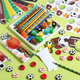 Chrisfall sport erasers perfect for student desks and party favors.