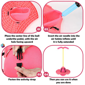 Christoy pogo jumper assembly shown for easy indoor or outdoor setup